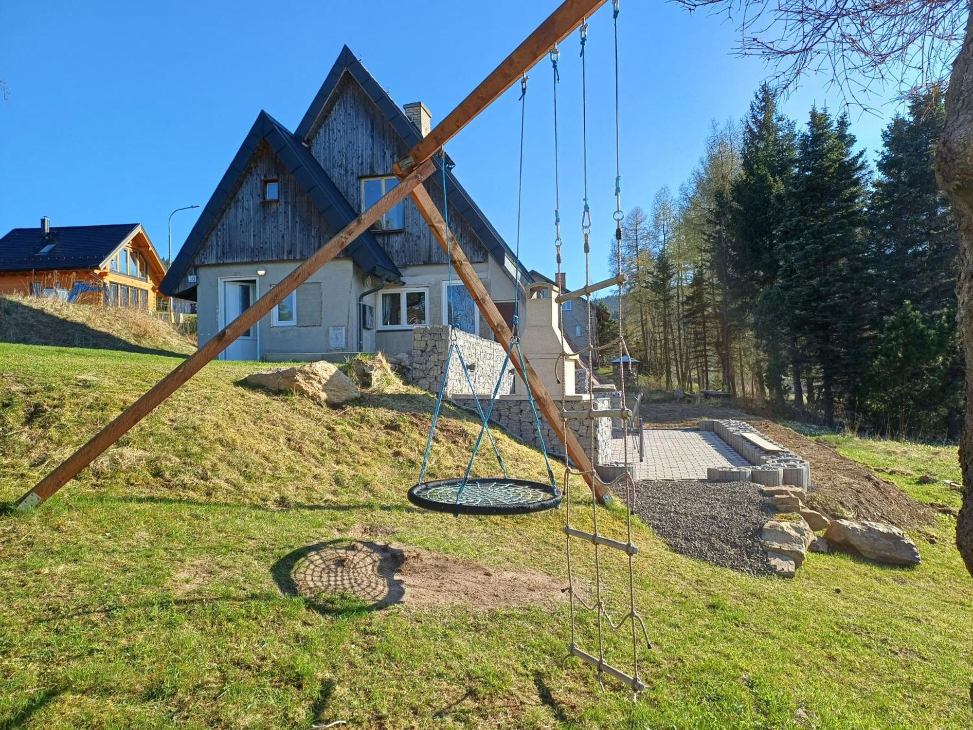 Villa Chaloupka Na Vrsku Loučná pod Klínovcem Exterior foto